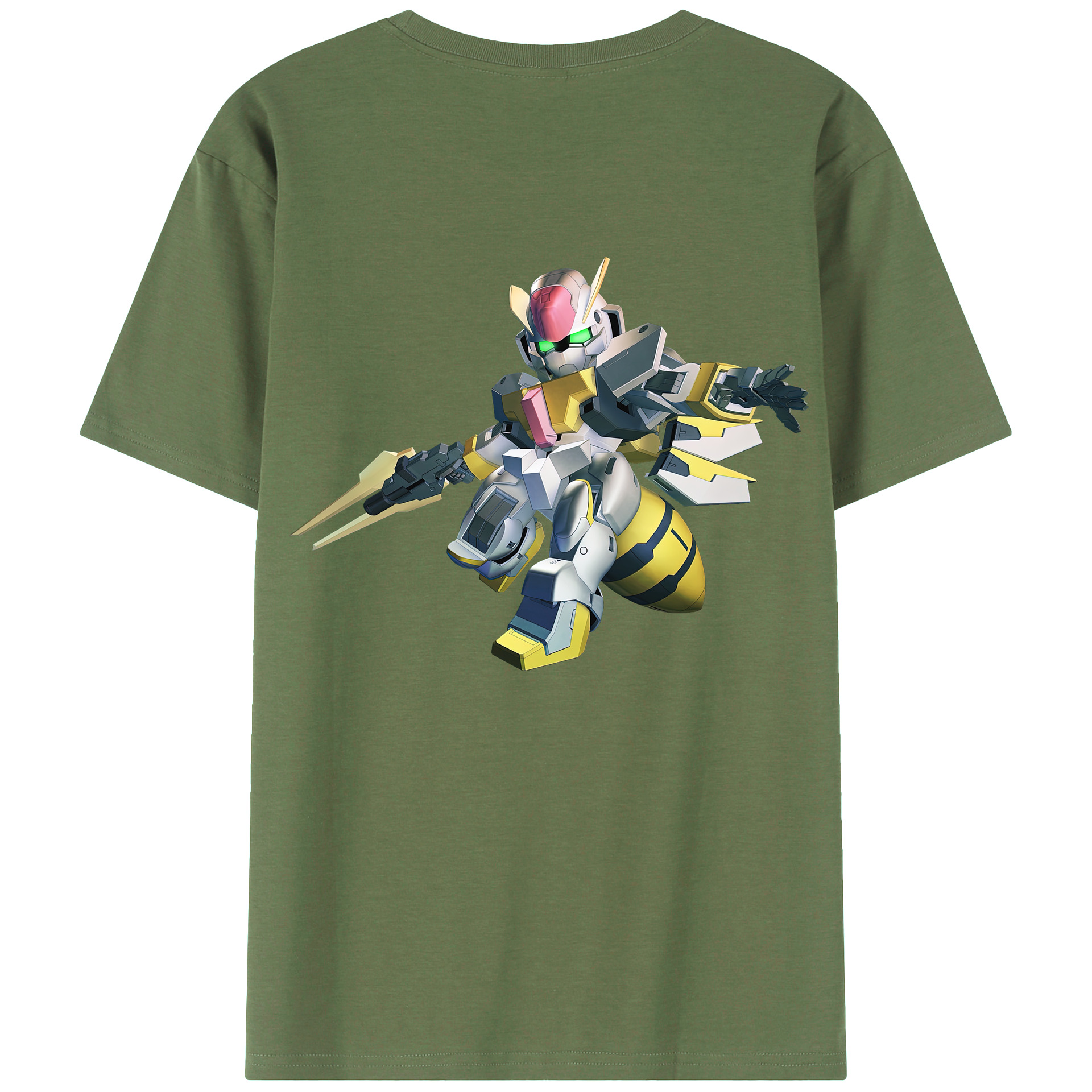 （画像用） 機動戦士ガンダム Mobile Suit Gundam 綿100％ メンズ半袖Tシャツ（バックプリント） 通気性